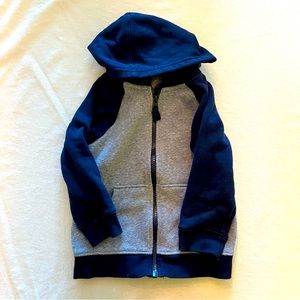 Navy Blue and Gray Zip Up Cat and Jack Hoodie Size 2t boys